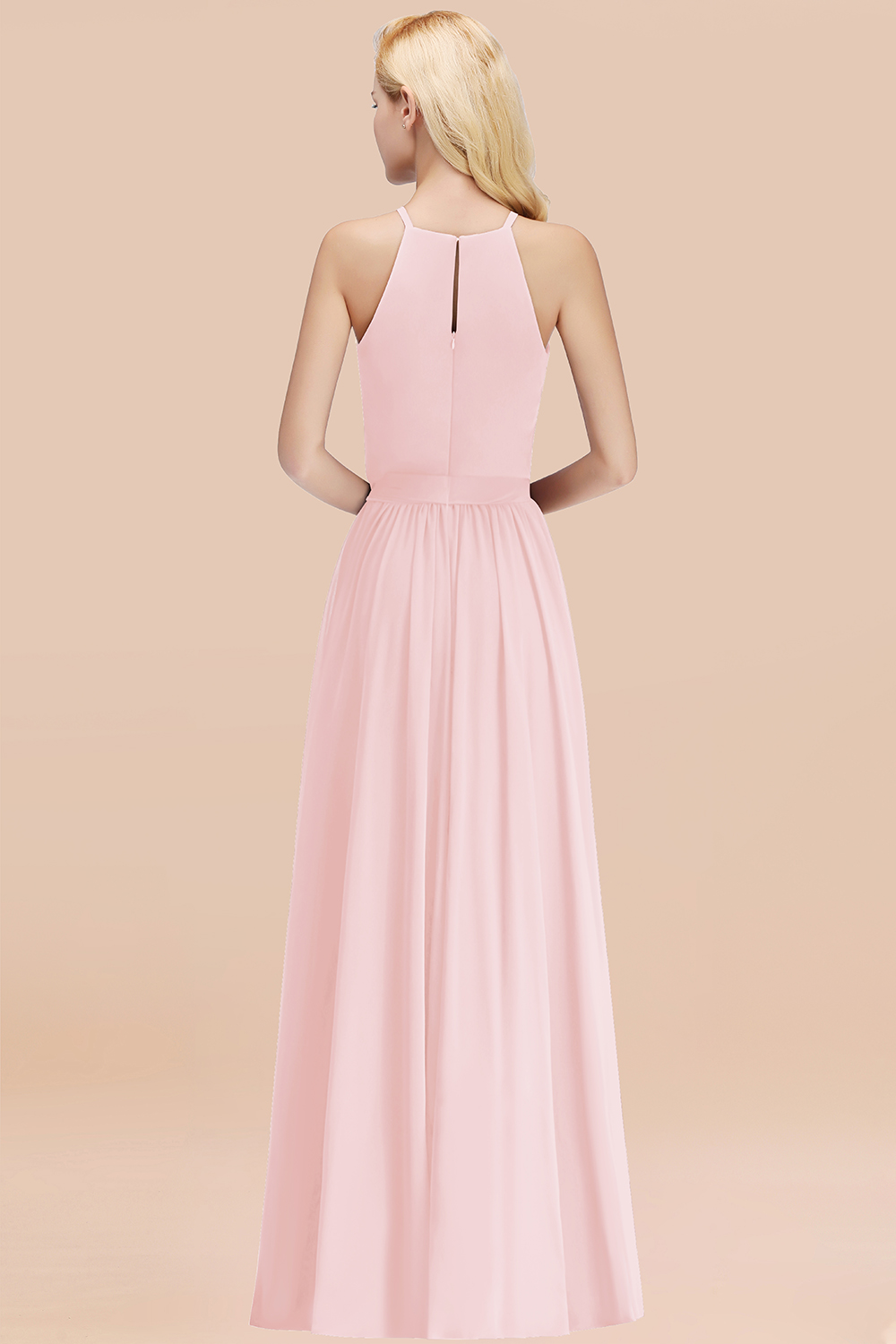modest pink bridesmaid dresses Modest Short Sleeves A Line Tulle Dusty Pink Bridesmaid Dress
