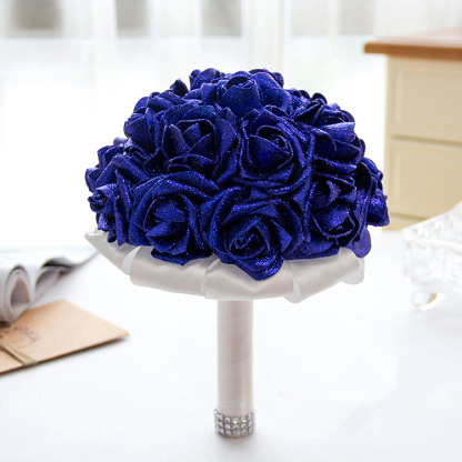 Sparkle Multiple Colors Rose Wedding Bouquet