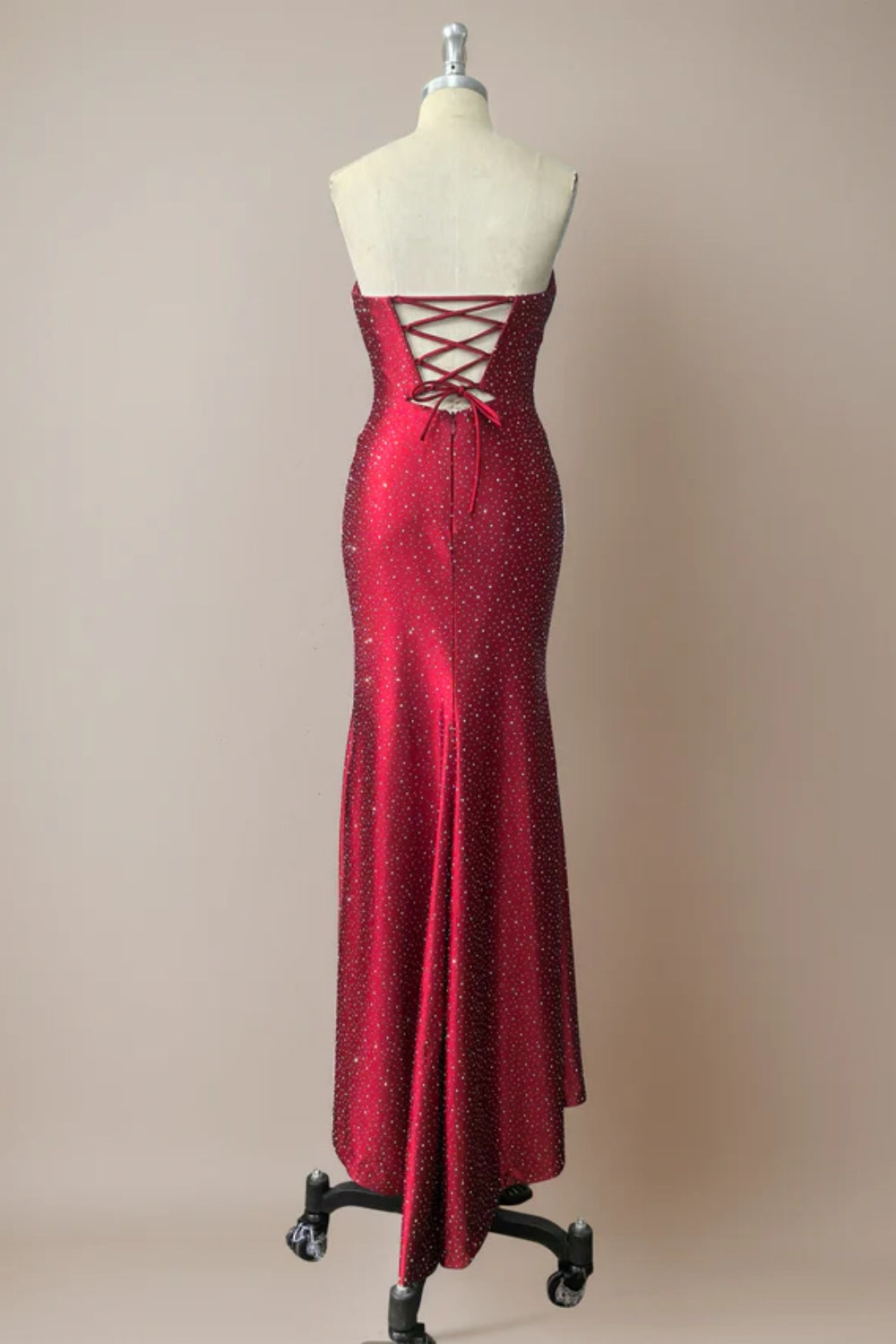 Cocosbride Cute Sweetheart Mermaid Sequined Prom Dress with Keyhole