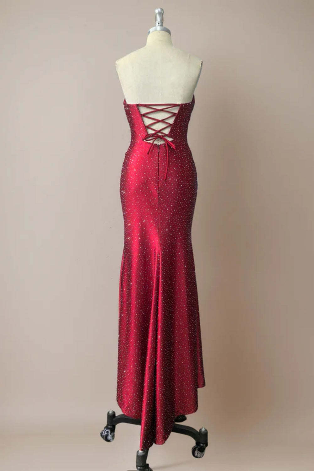 Cocosbride Cute Sweetheart Mermaid Sequined Prom Dress with Keyhole