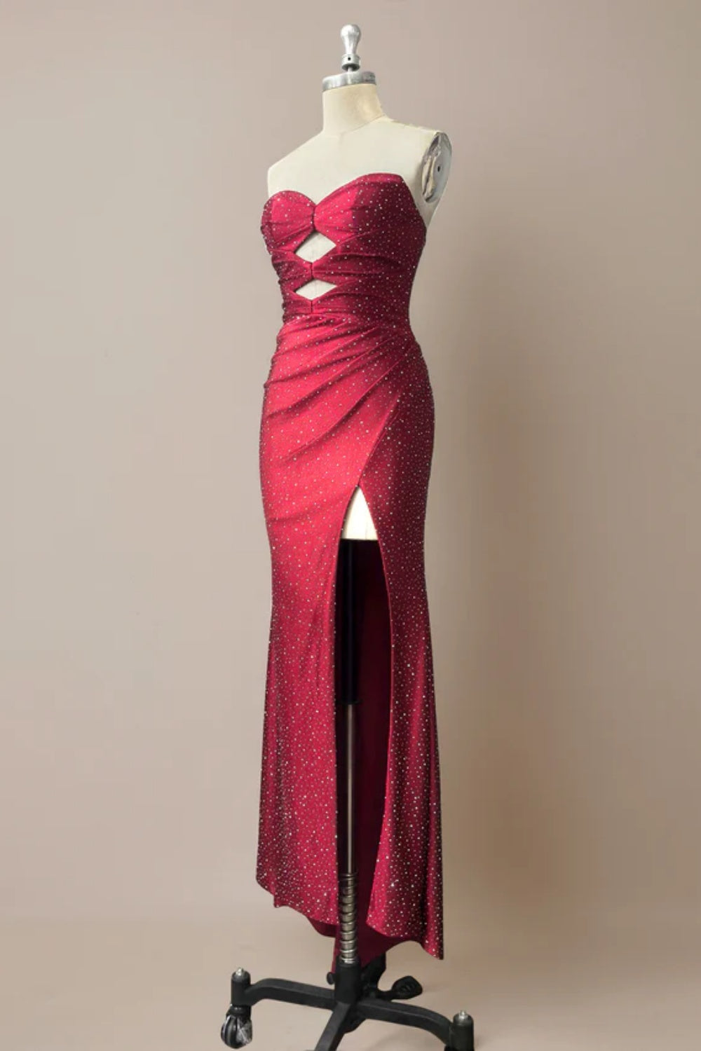 Cocosbride Cute Sweetheart Mermaid Sequined Prom Dress with Keyhole