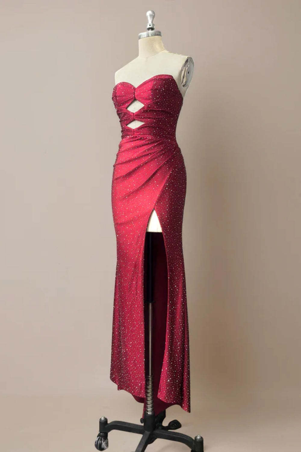 Cocosbride Cute Sweetheart Mermaid Sequined Prom Dress with Keyhole