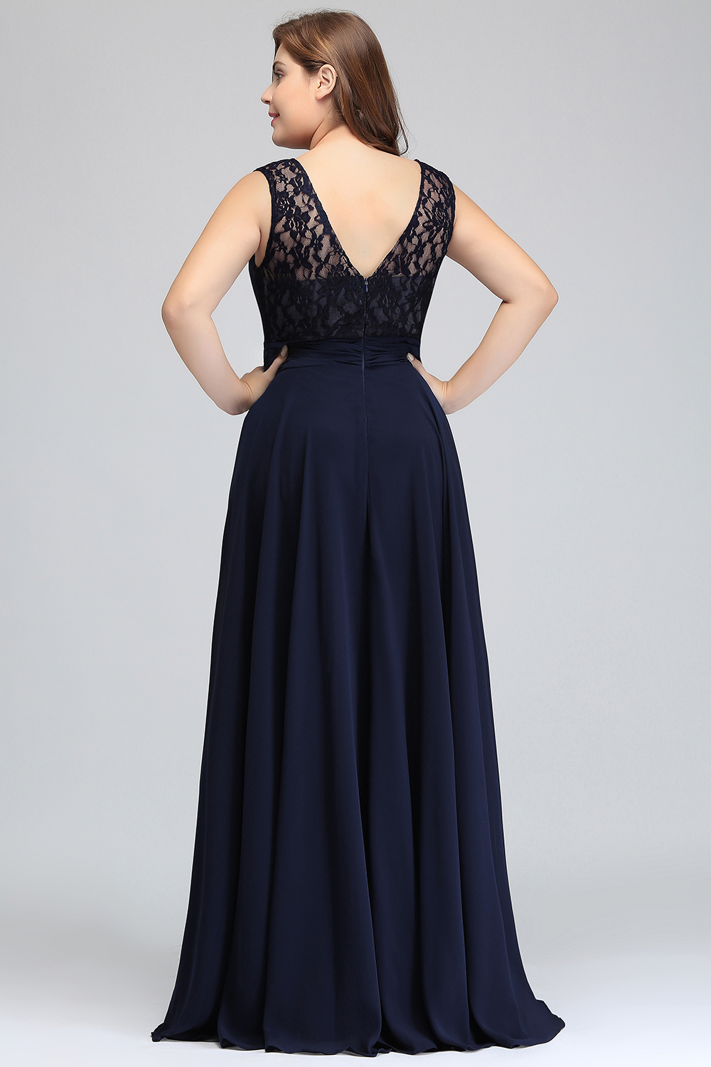 Classy Bateau Sleeveless A-Line Chiffon Floor-length Ruffles Prom Dress