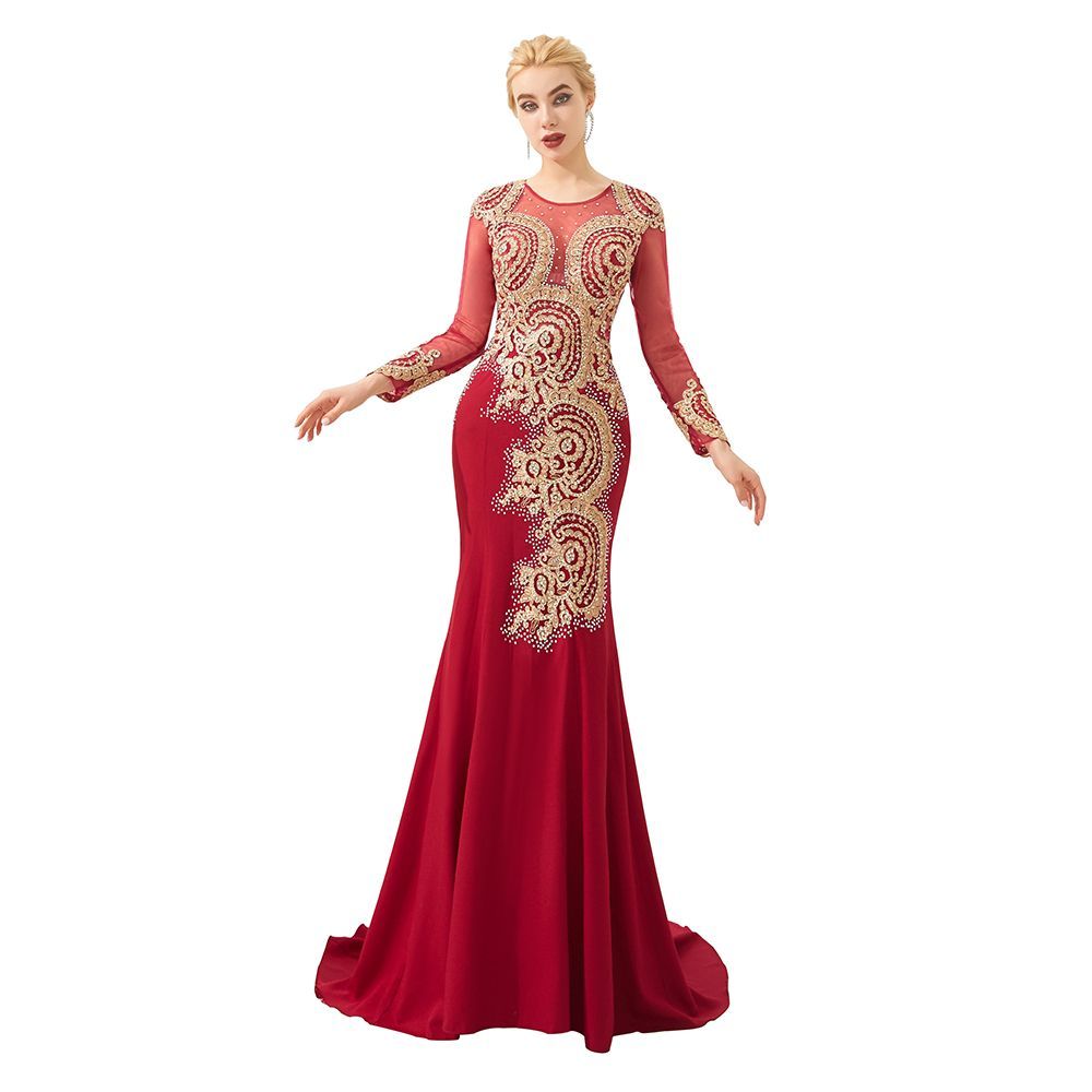 Attractive Jewel Tulle Mermaid Prom Dress