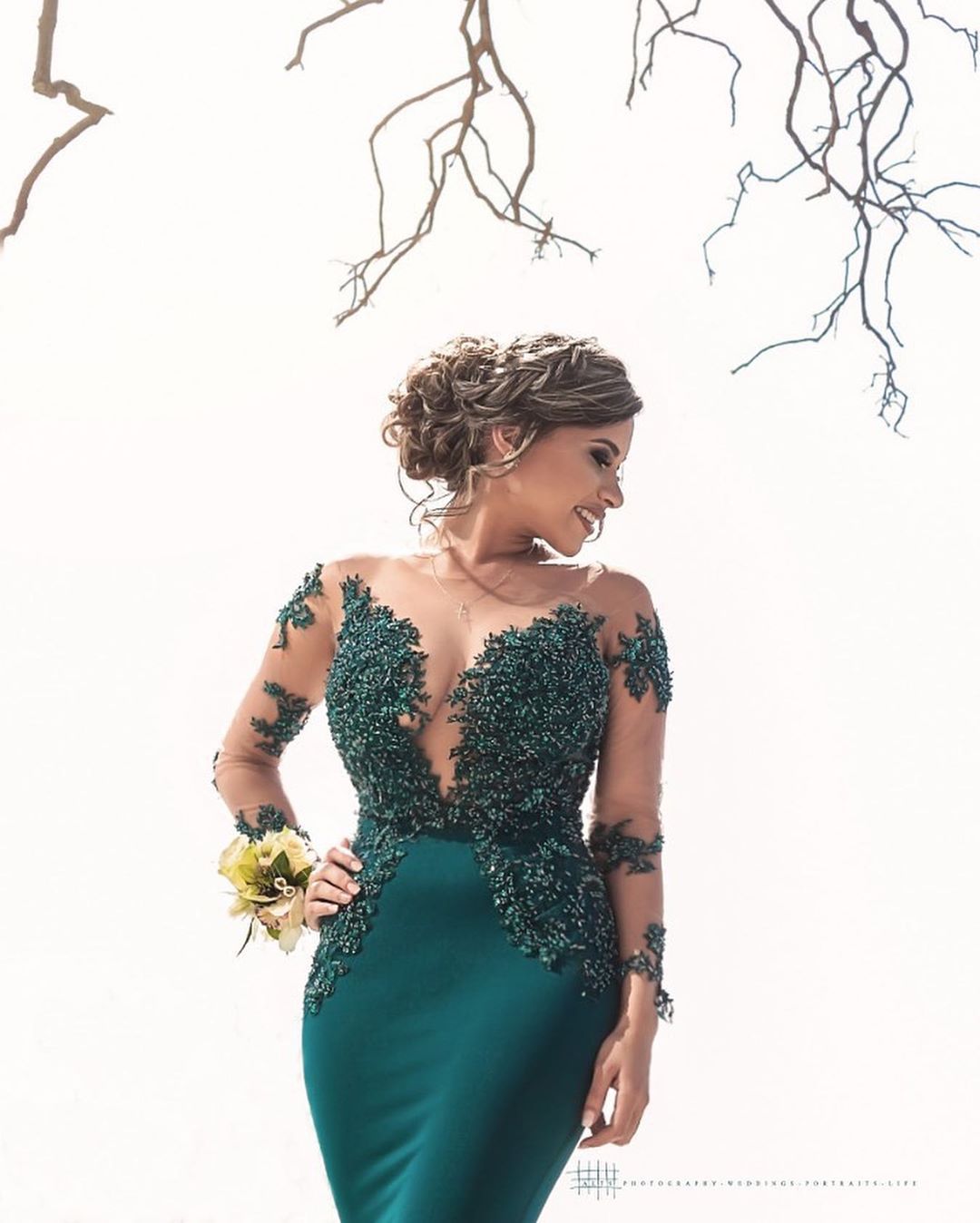 Latest Jewel Satin Mermaid Prom Dress