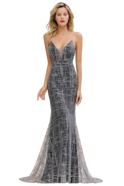 Elegant Mermaid Sleeveless Long Evening Dress
