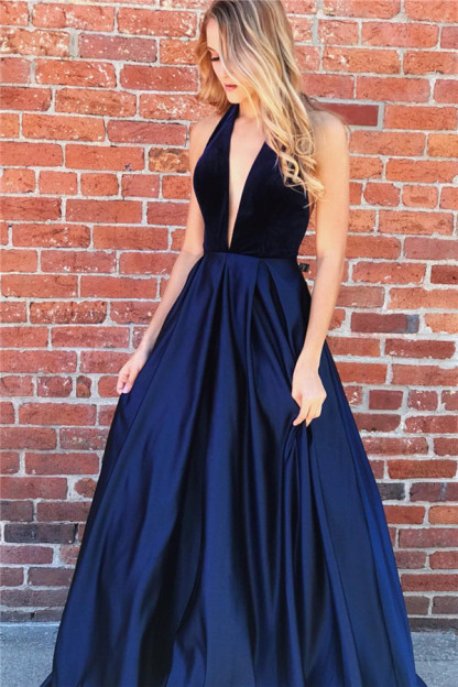 Amazing Halter Ruched A-line Prom Dress