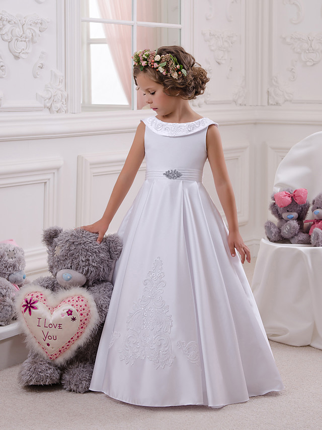 Princess Floor Length Christmas / Boho Flower Girl Dresses