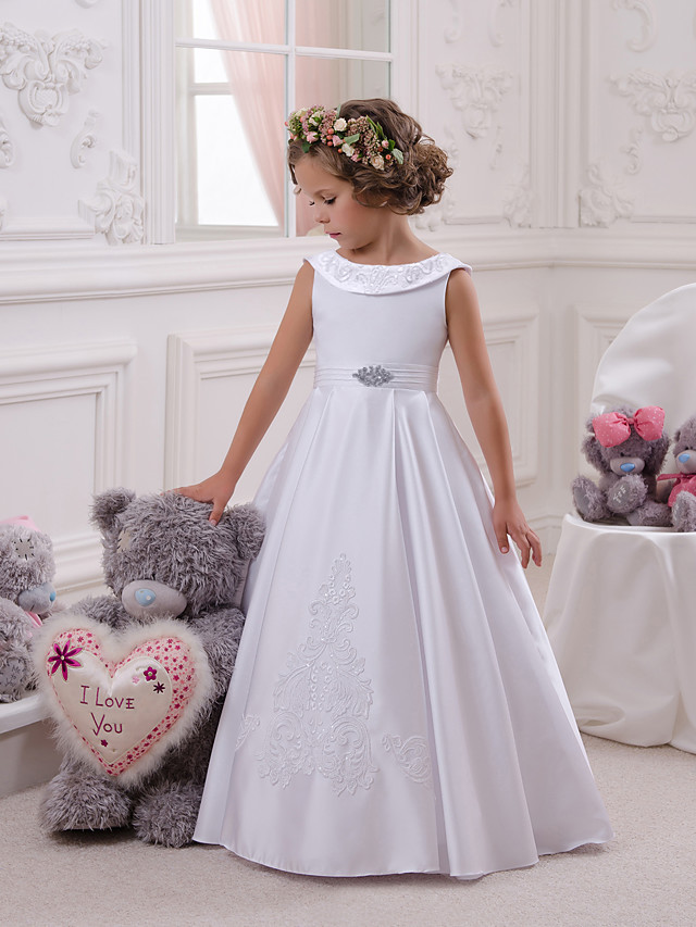 Princess Floor Length Christmas / Boho Flower Girl Dresses