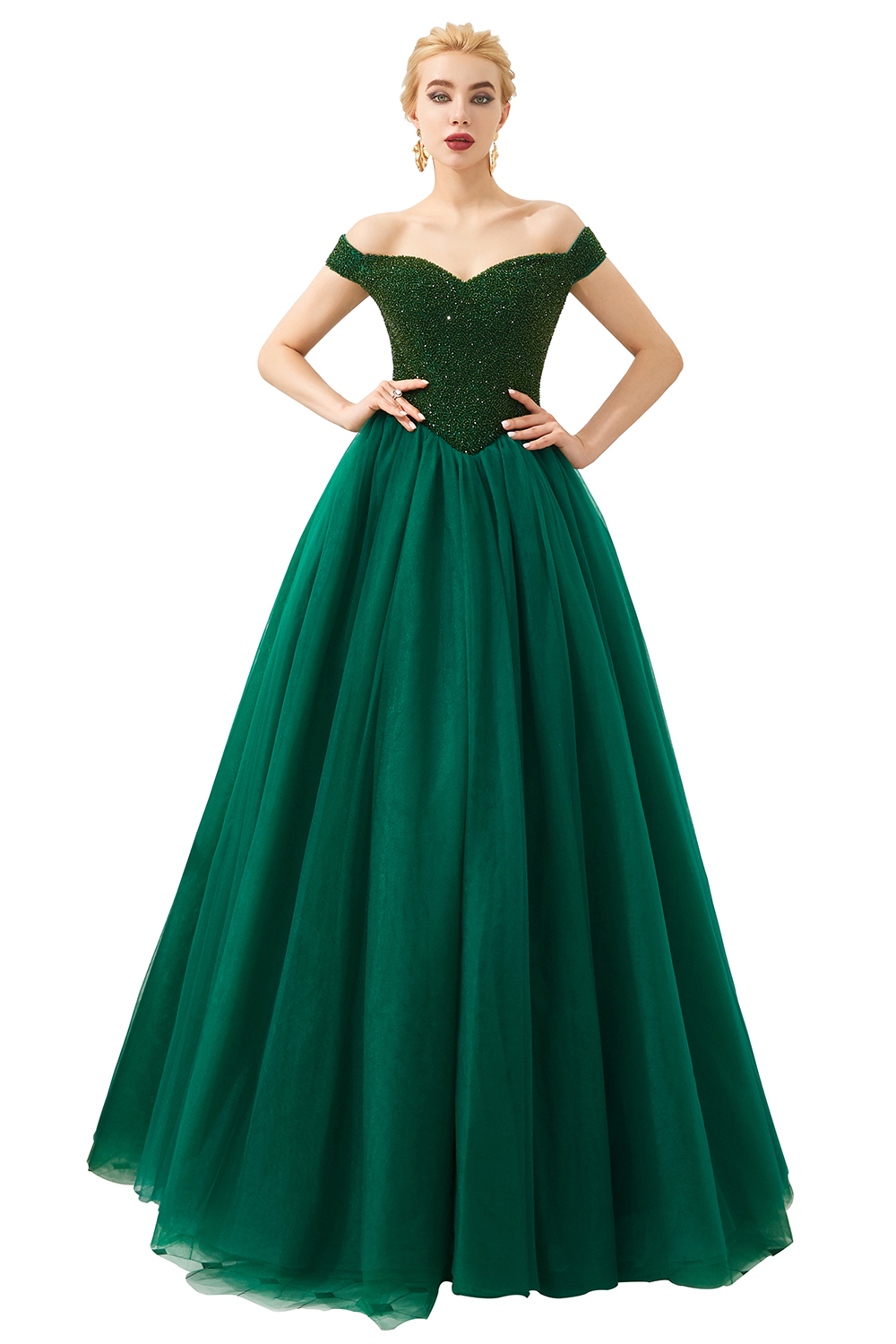 Glorious Off-the-shoulder Tulle A-line Prom Dress