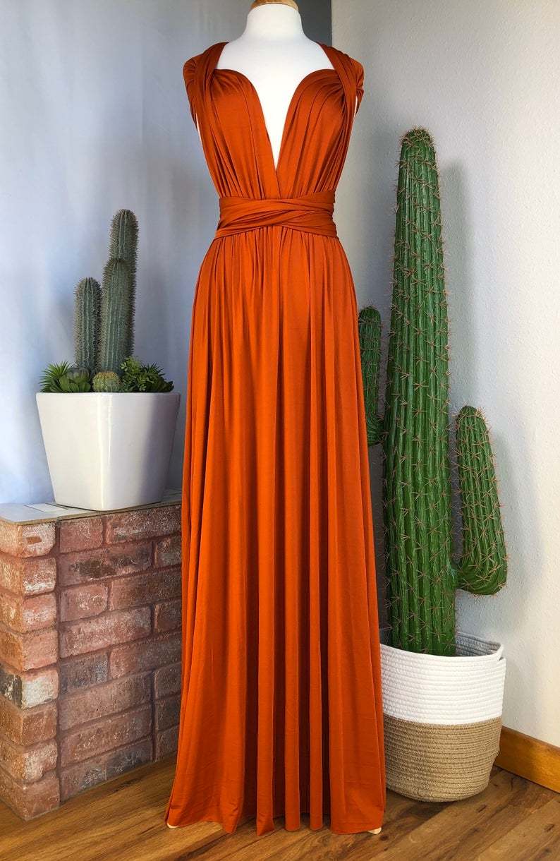 Convertible Long A-line Bridesmaid Dresses | Multiway Infinity Dress