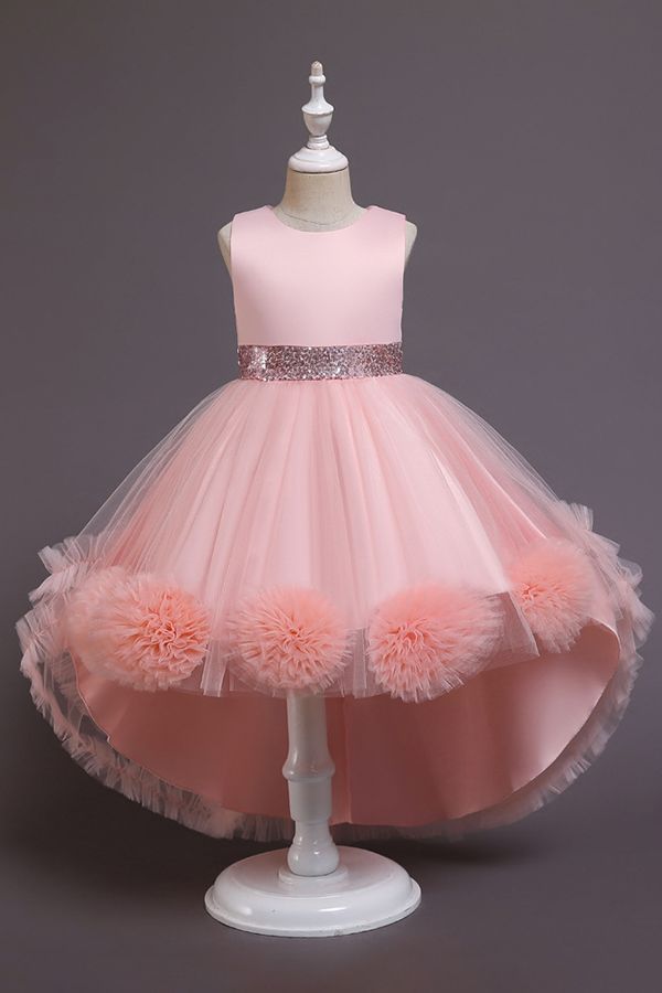 FS9980 Green Scoop Jewel Flower Girl Dress For Wedding