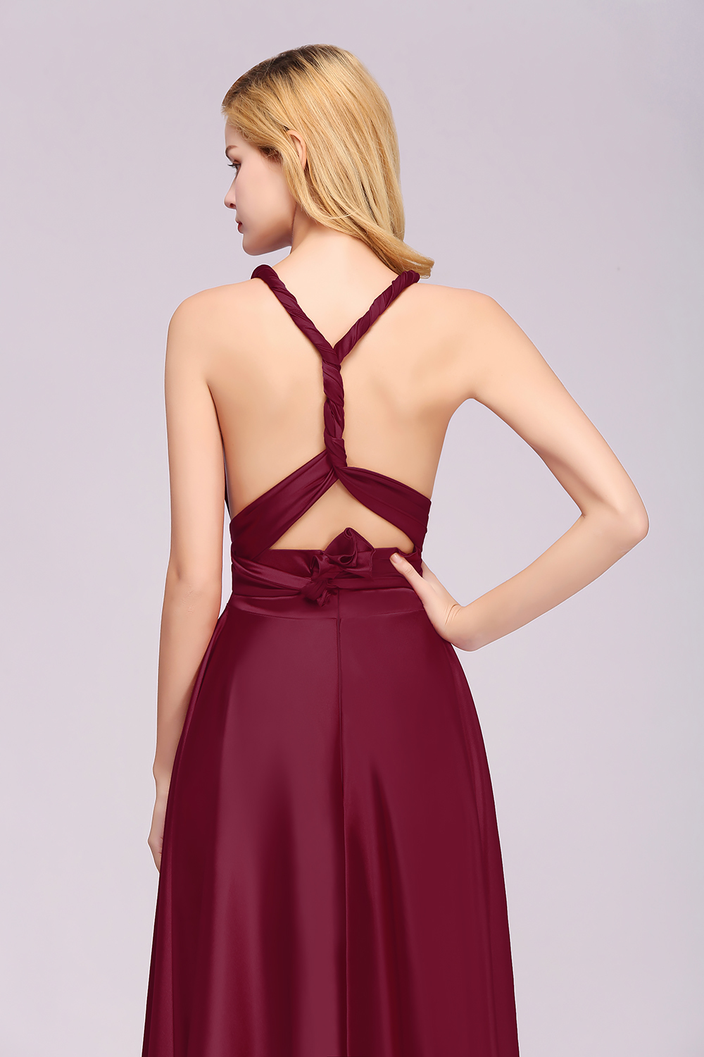 Long Convertible Dress Bridesmaid Dress Multi-way Twist Wrap Formal Dress