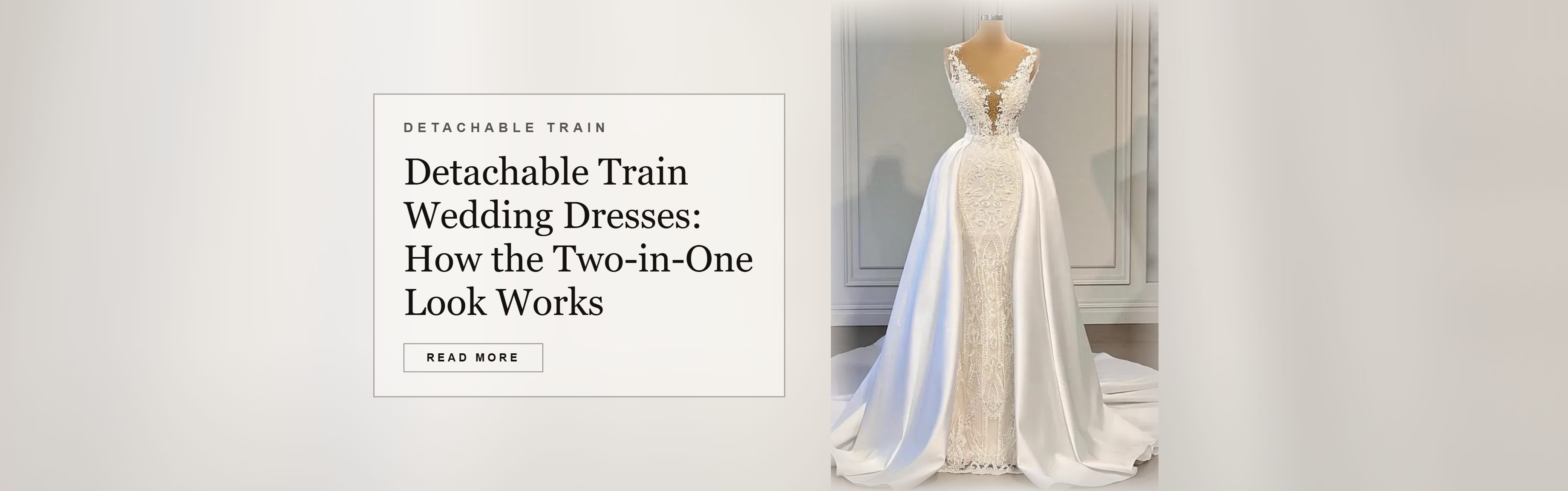 Detachable Train Wedding Dresses: How the Two-in-One Look Works | COCOSBRIDE