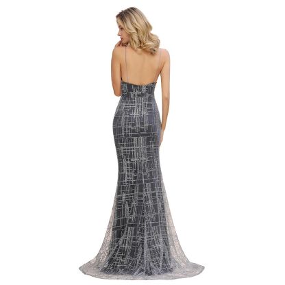 Elegant Mermaid Sleeveless Long Evening Dress