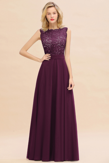 Exquisite Scoop Sleeveless A-line Bridesmaid Dress