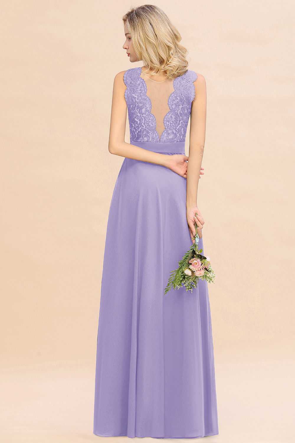 Exquisite Scoop Sleeveless A-line Bridesmaid Dress