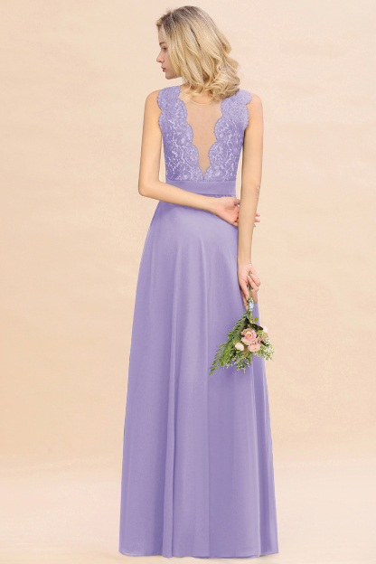 Exquisite Scoop Sleeveless A-line Bridesmaid Dress
