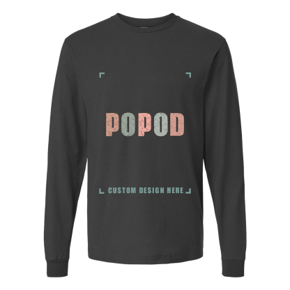 10 Colors Unisex Fine Jersey Long Sleeve T-Shirt PP1684