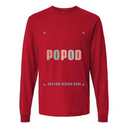 10 Colors Unisex Fine Jersey Long Sleeve T-Shirt PP1684