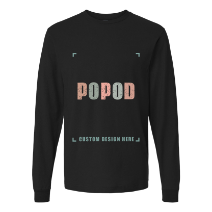 10 Colors Unisex Fine Jersey Long Sleeve T-Shirt PP1684