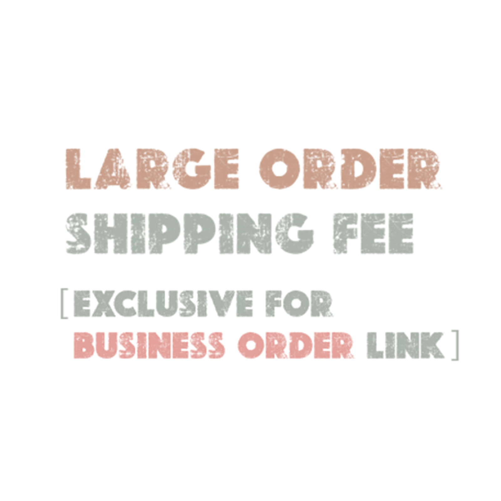 Large Order Shipping Fee (Exclusive For Business Order Link)