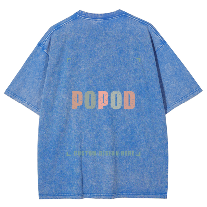 15 Colors Unisex Fit Vintage T-shirt Pure Cotton Round Neck Short-sleeved Tee Retro Style Super Soft Texture | 250g & 15-colour | PP0691