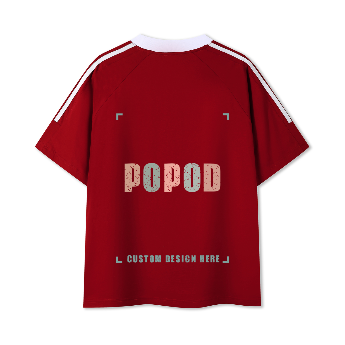 Cotton Crewneck Tee with Contrast Side-Stripe PP9420