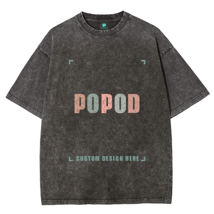 15 Colors Unisex Fit Vintage T-shirt Pure Cotton Round Neck Short-sleeved Tee Retro Style Super Soft Texture | 250g & 15-colour | PP0691