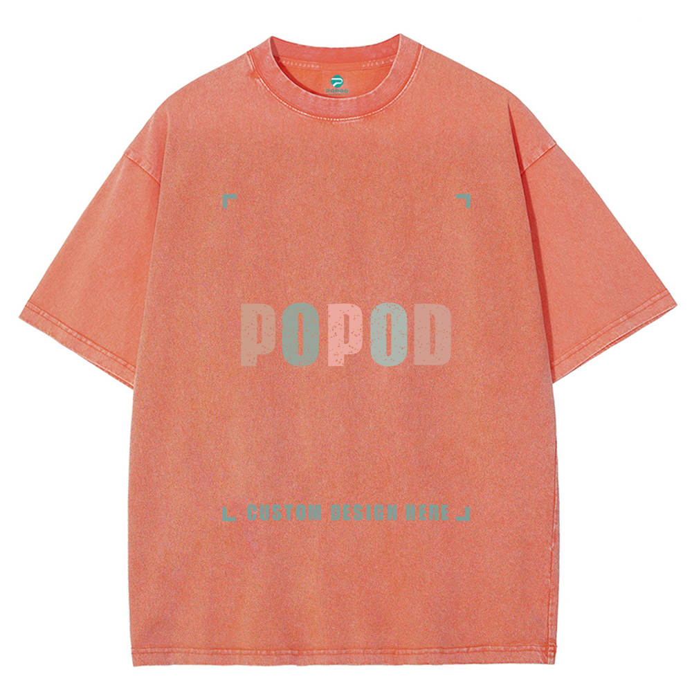 15 Colors Unisex Fit Vintage T-shirt Pure Cotton Round Neck Short-sleeved Tee Retro Style Super Soft Texture | 250g & 15-colour | PP0691