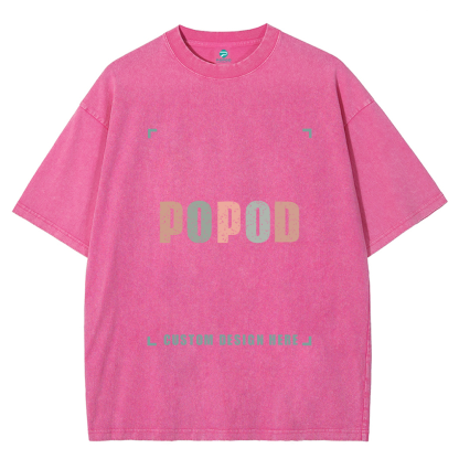 15 Colors Unisex Fit Vintage T-shirt Pure Cotton Round Neck Short-sleeved Tee Retro Style Super Soft Texture | 250g & 15-colour | PP0691