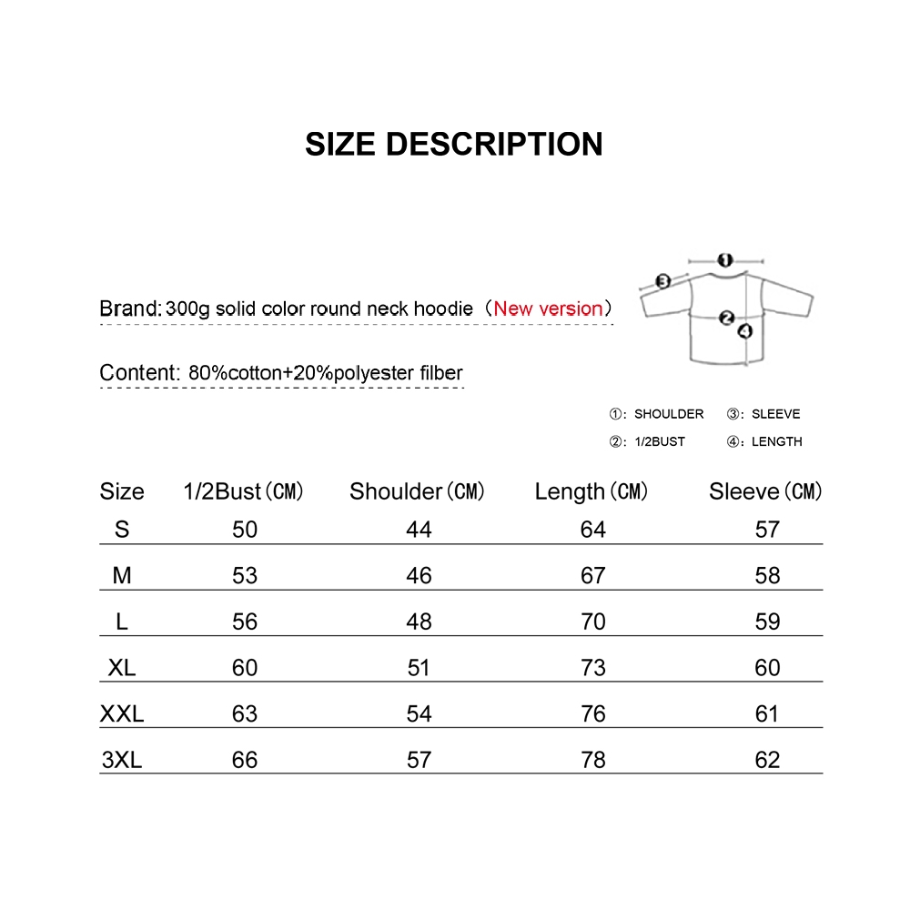 22 Colors Unisex Fit Classic Healthy Round Neck Sweatshirt Super Soft Texture | 300g & 22-colour | PP0746