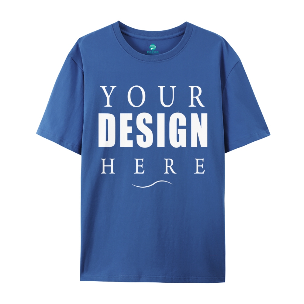 27Unisex Fit Classic Pure Cotton T-shirt Round Neck Short-sleeved Tee 
