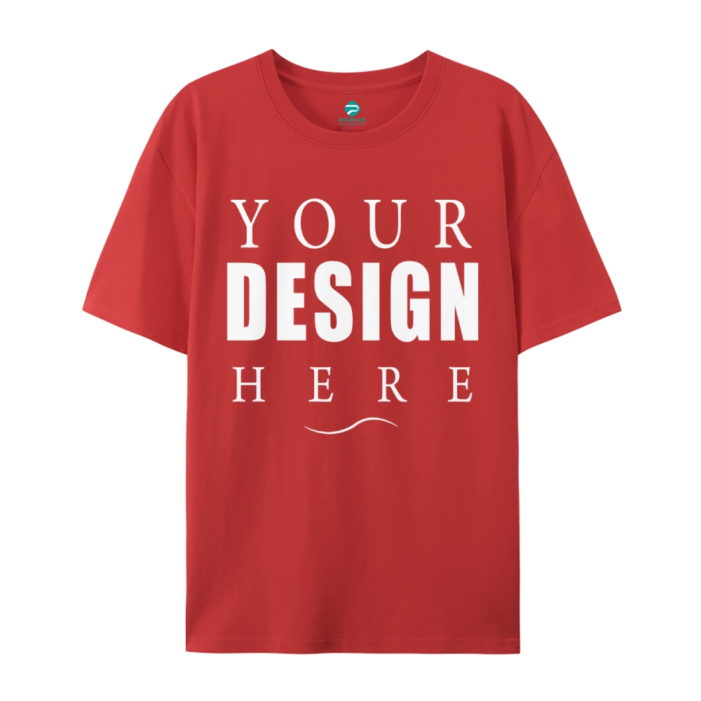 27Unisex Fit Classic Pure Cotton T-shirt Round Neck Short-sleeved Tee 