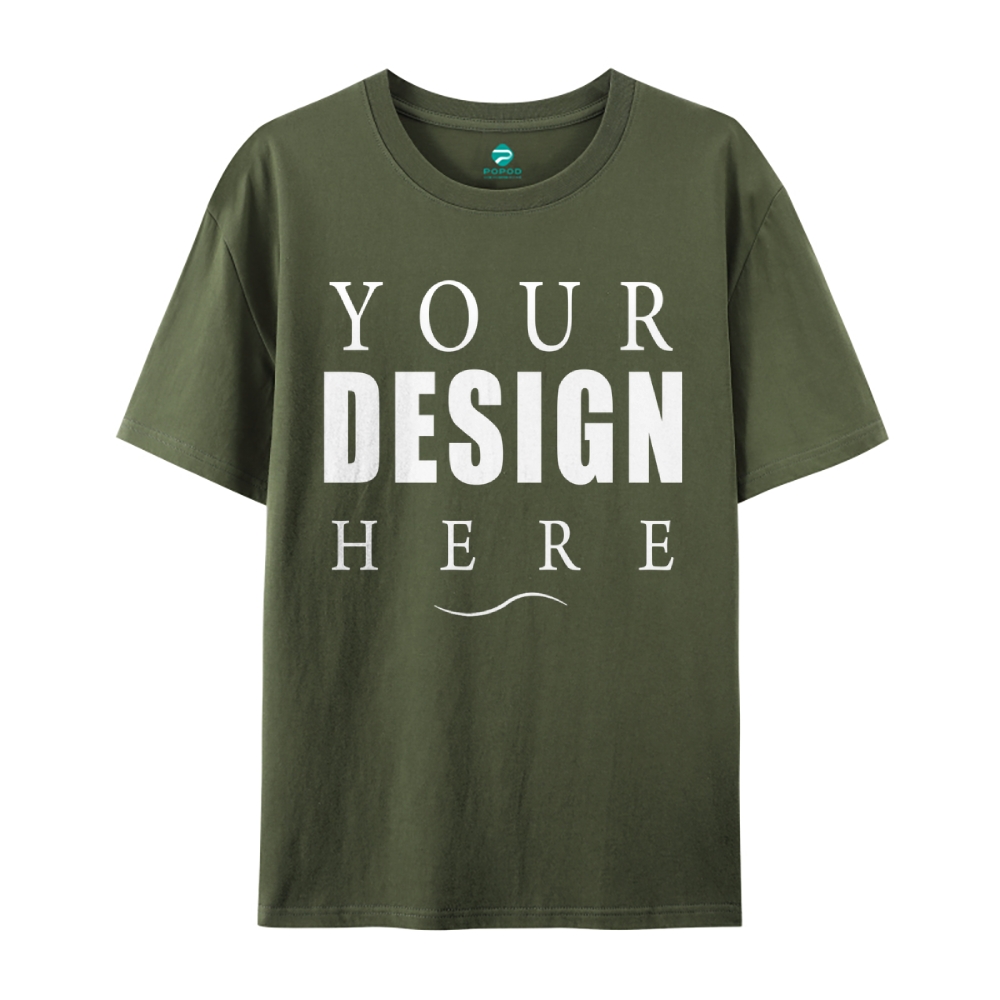 27Unisex Fit Classic Pure Cotton T-shirt Round Neck Short-sleeved Tee 