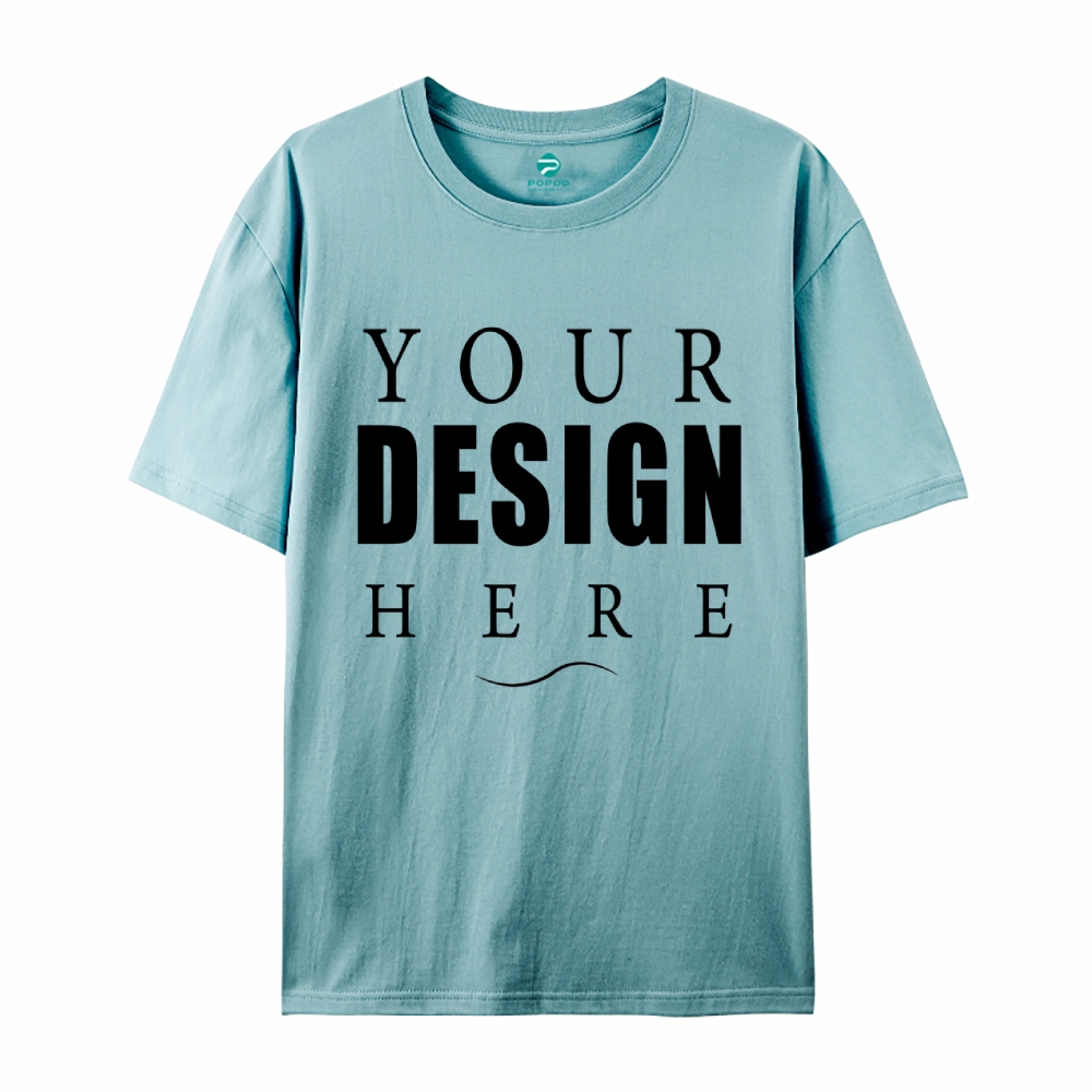 27Unisex Fit Classic Pure Cotton T-shirt Round Neck Short-sleeved Tee 