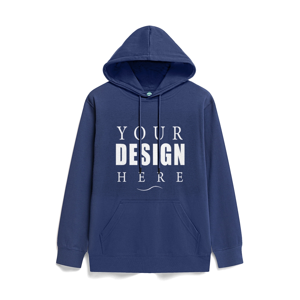 Solid color health hooded jumper