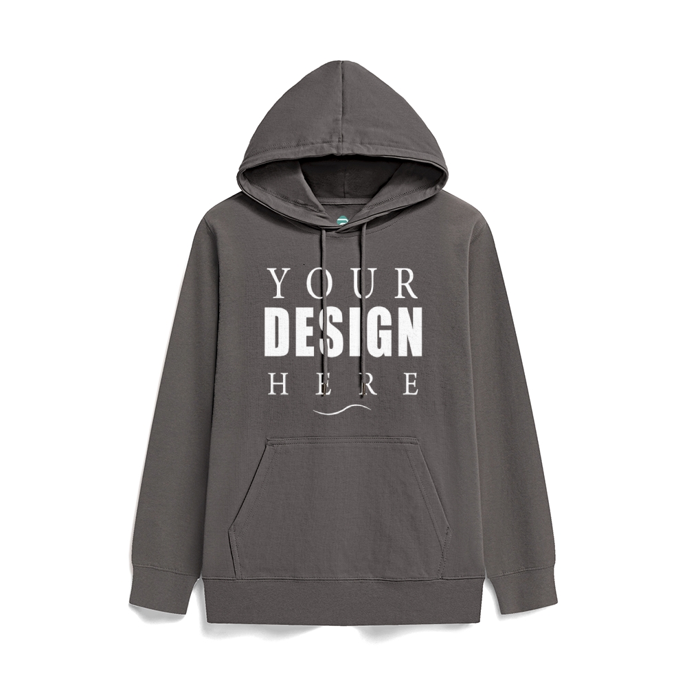 Solid color health hooded jumper
