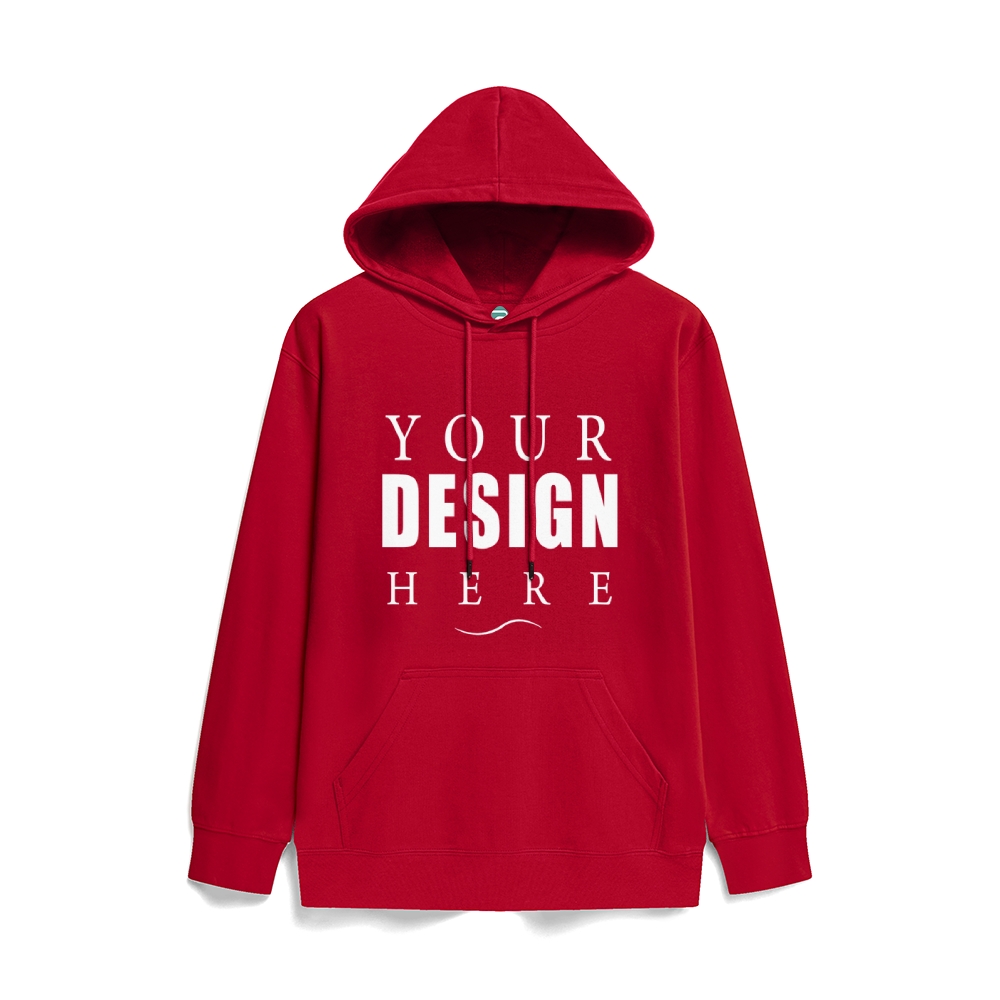 Solid color health hooded jumper