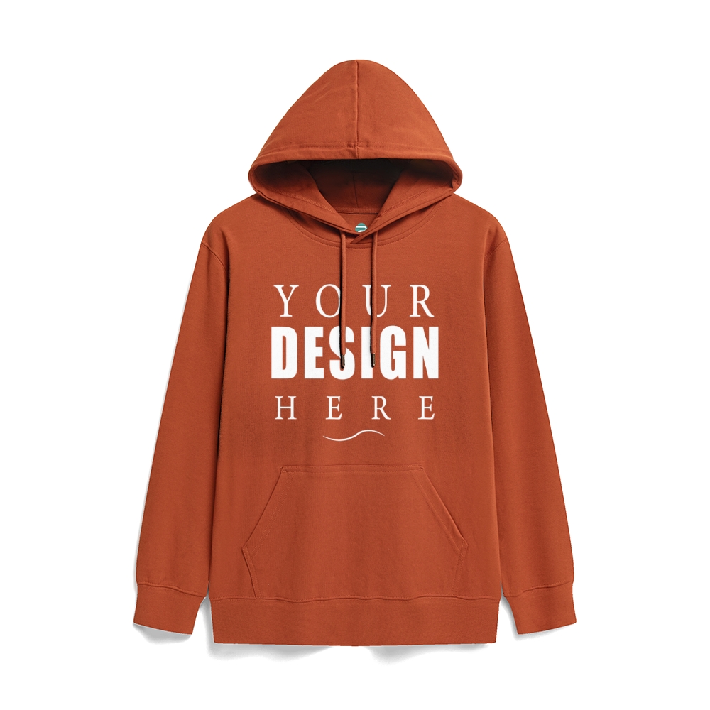 Solid color health hooded jumper