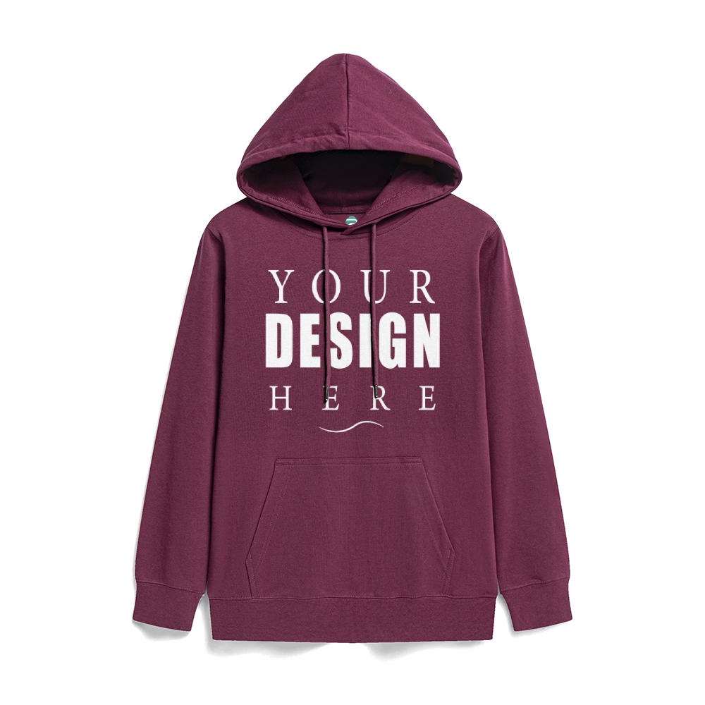 Solid color health hooded jumper
