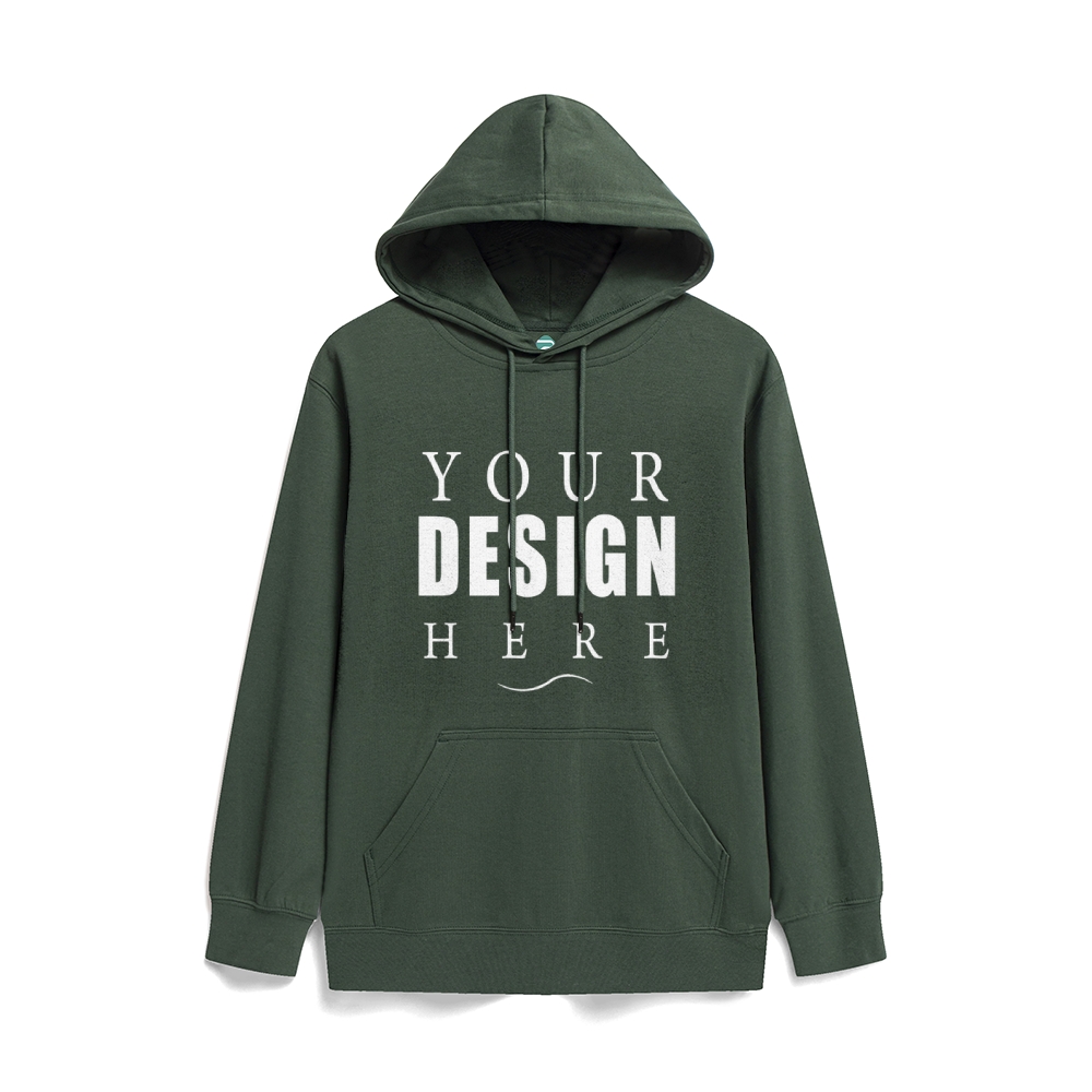 Solid color health hooded jumper