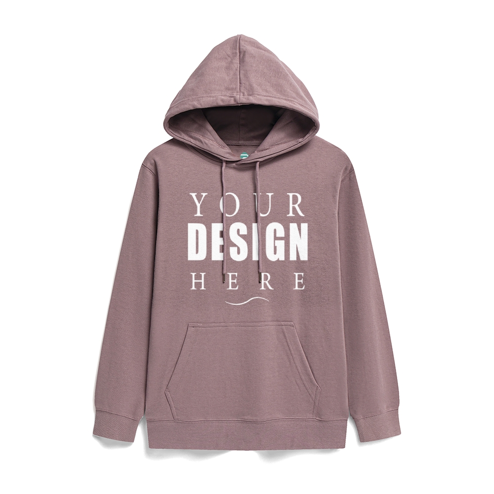 Solid color health hooded jumper