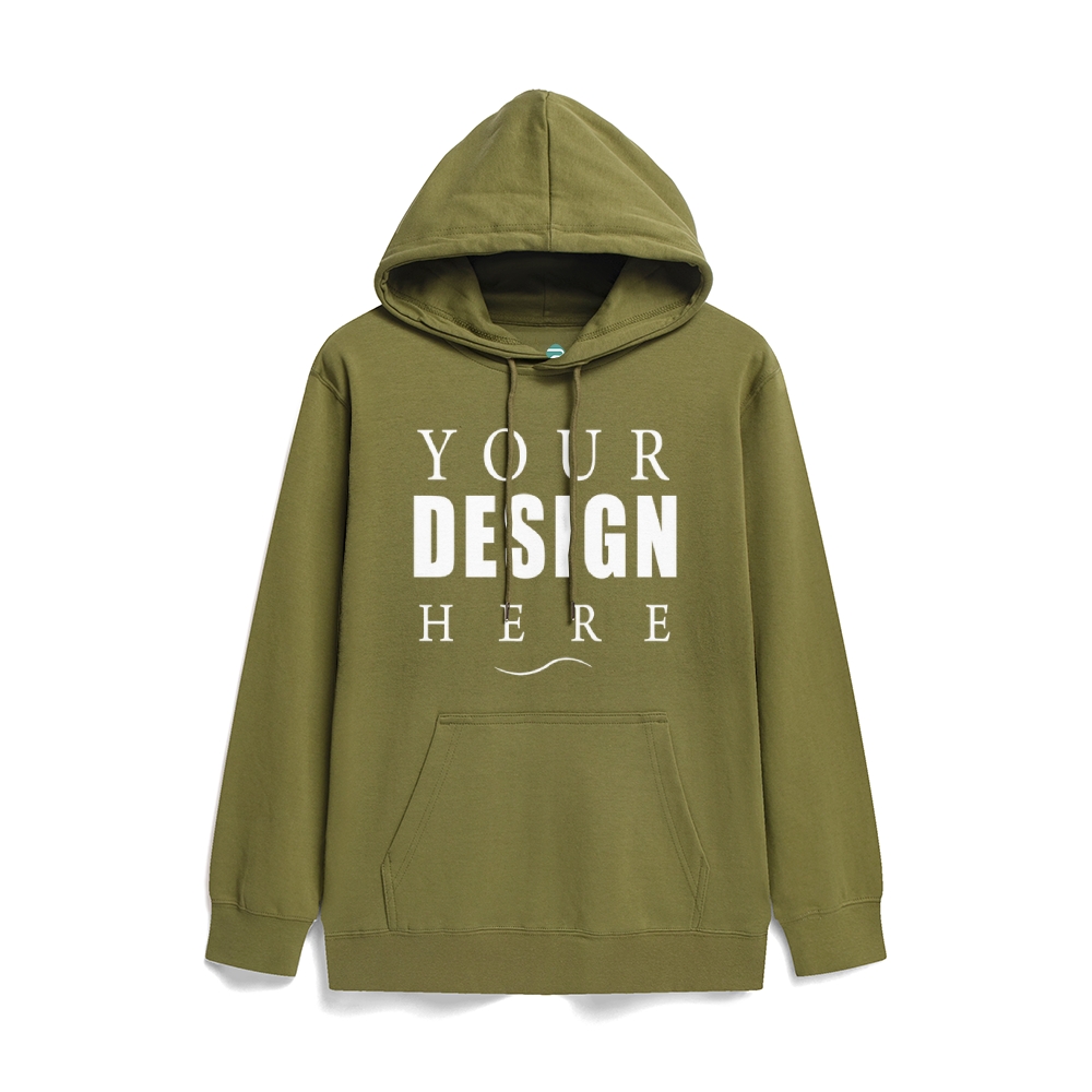 Solid color health hooded jumper