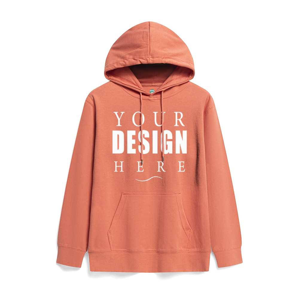 Solid color health hooded jumper
