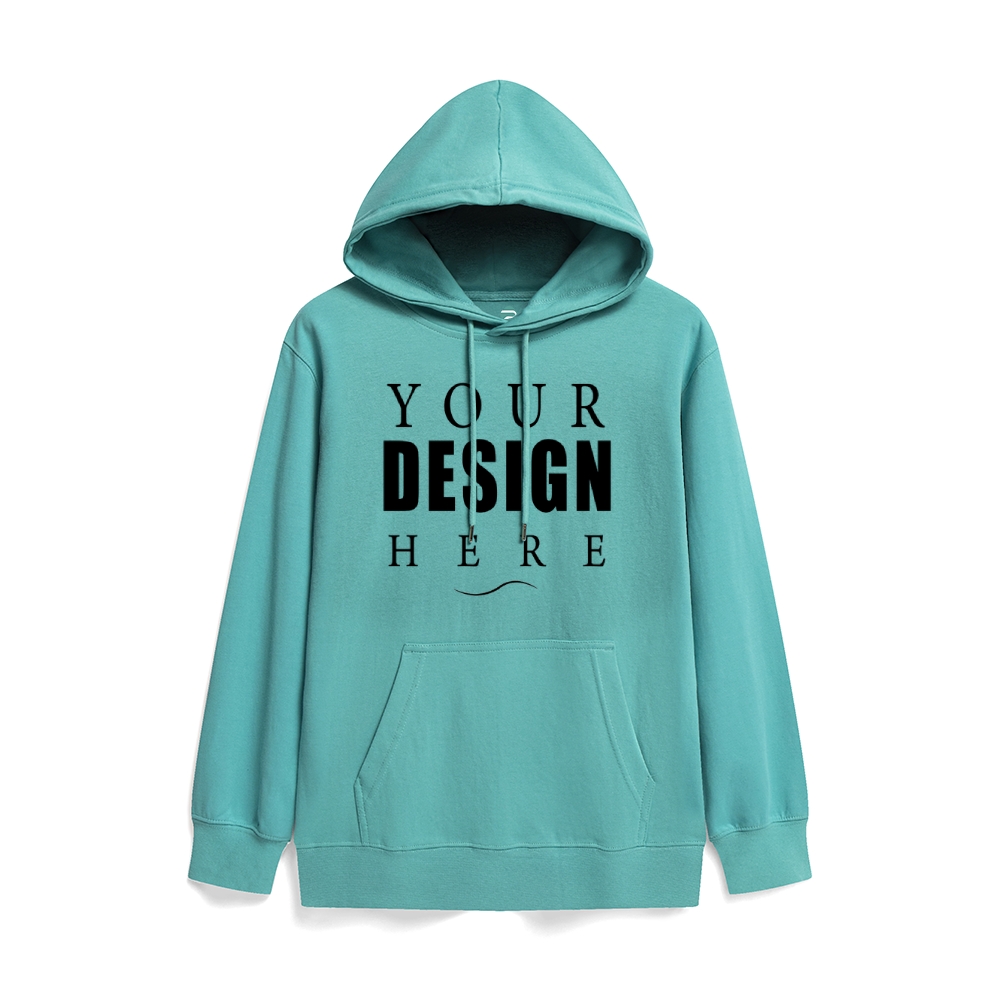 Solid color health hooded jumper