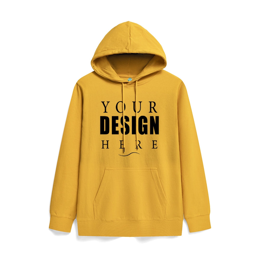 Solid color health hooded jumper