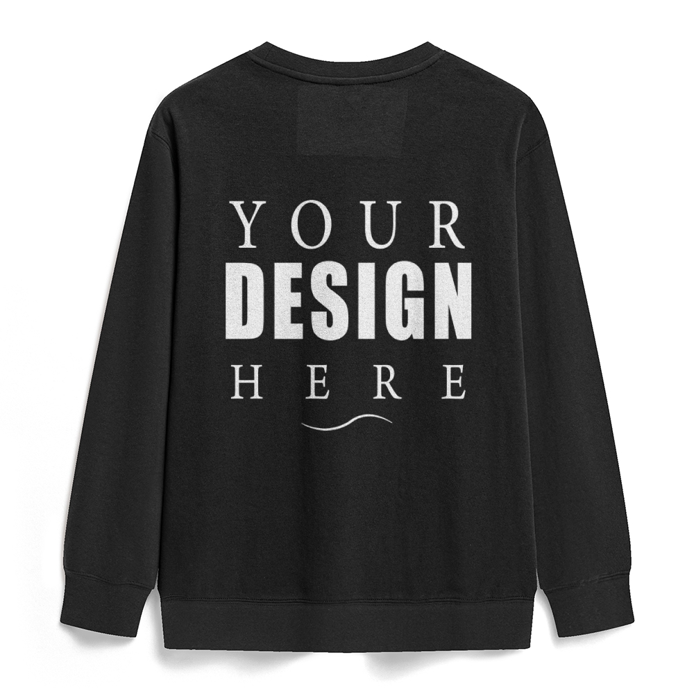 Solid Color Healthy Crew Neck Sweatshirt