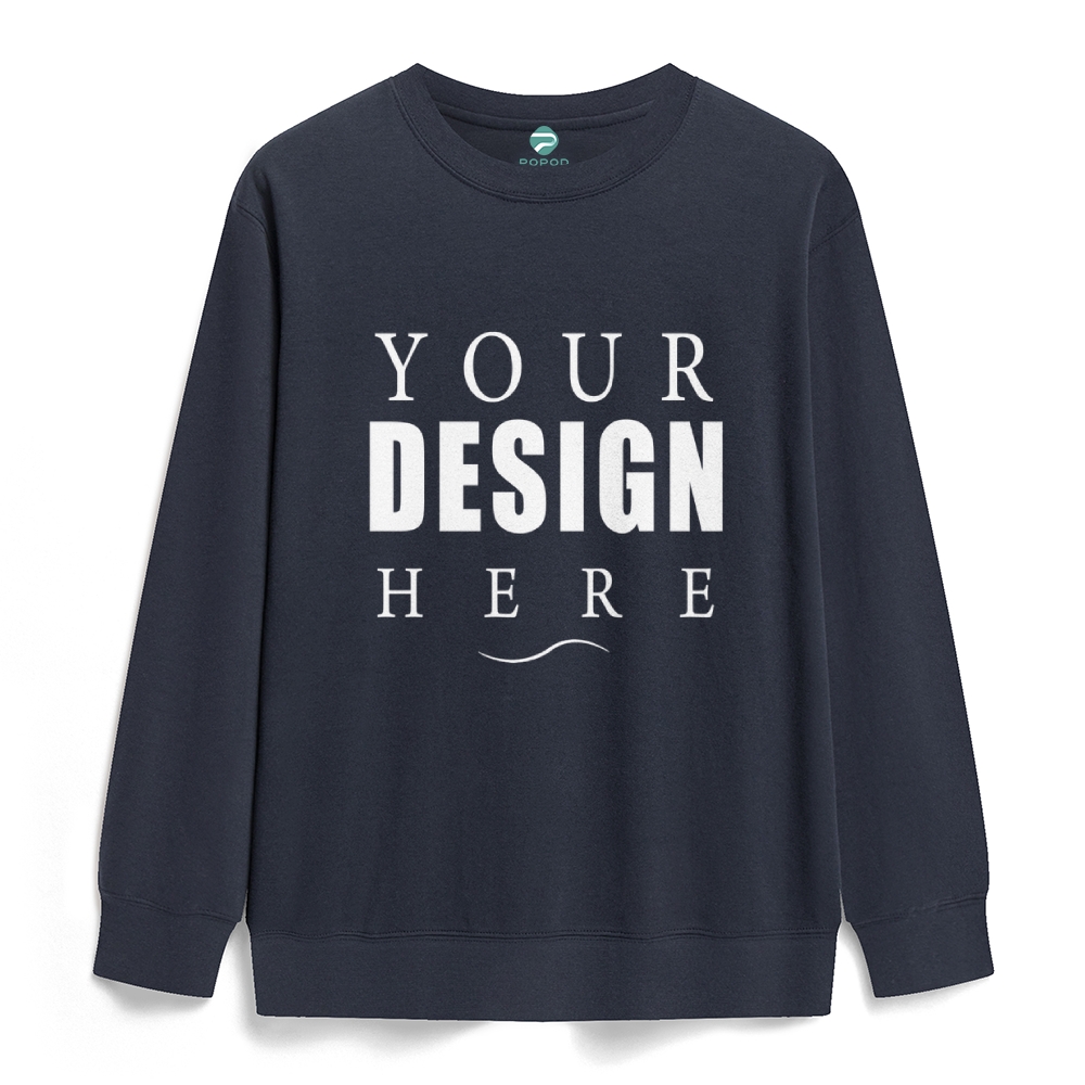 Solid Color Healthy Crew Neck Sweatshirt