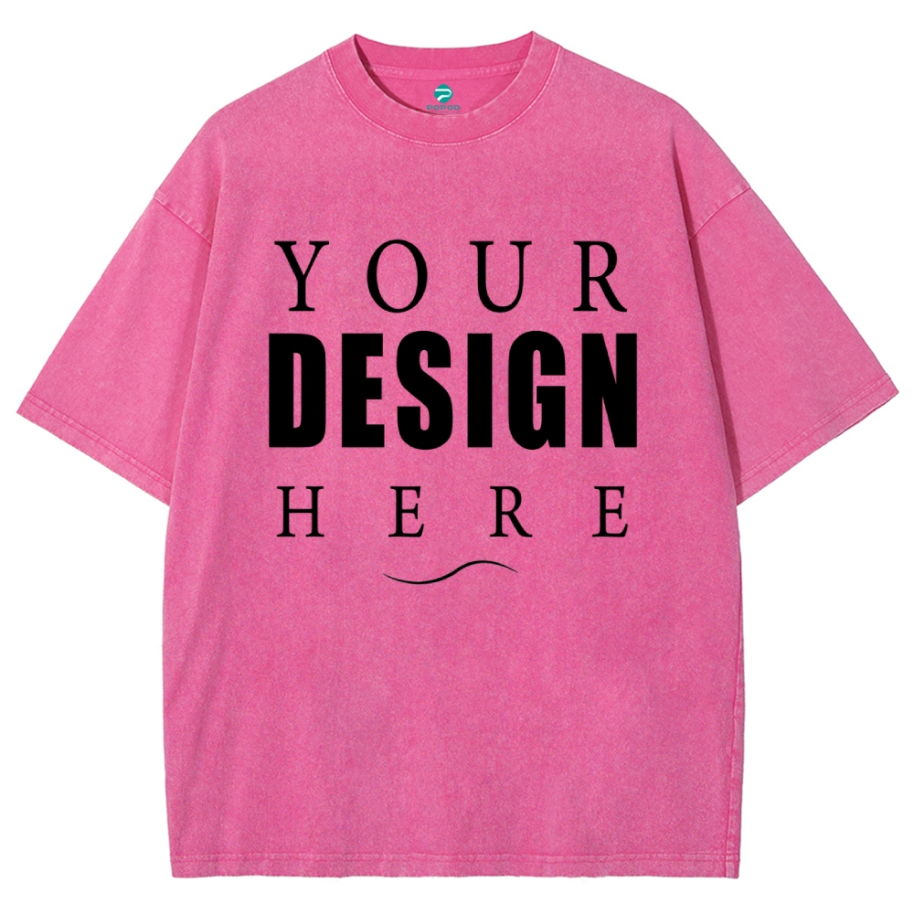 Unisex Vintage T-shirt Pure Cotton Round Neck Short-sleeved Tee PP1870